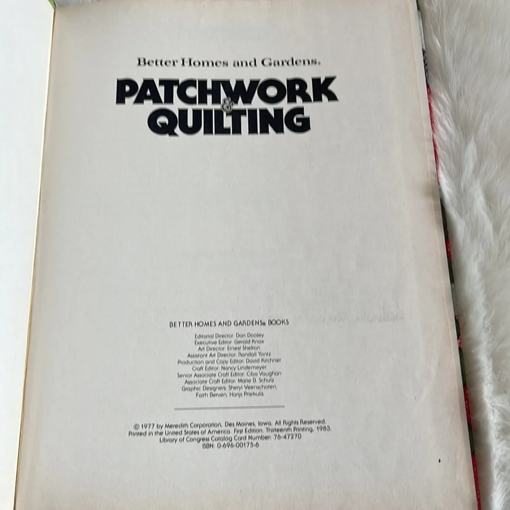 Vintage Patchwork & Quilting Book by Better Homes and Gardens 1983 Retro 80’s